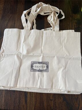 Gucci Canvas Reusable Tote Bag - Large